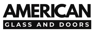 Elementor Header #58 featuring American Glass and Door logo. Glass and door services provider branding | American Glass and Door